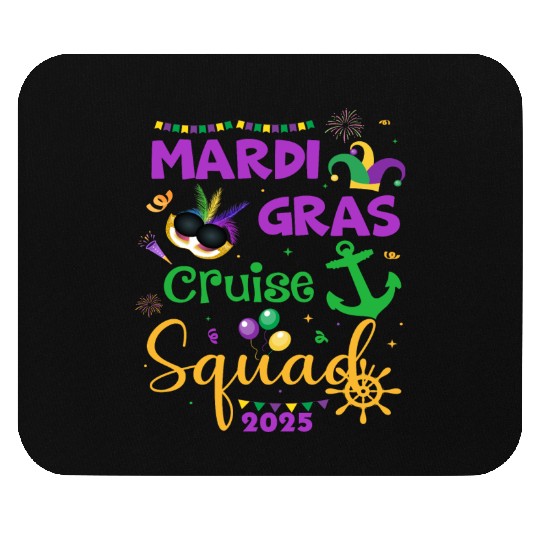 Mardi Gras Cruise Squad 2025 Mouse Pads