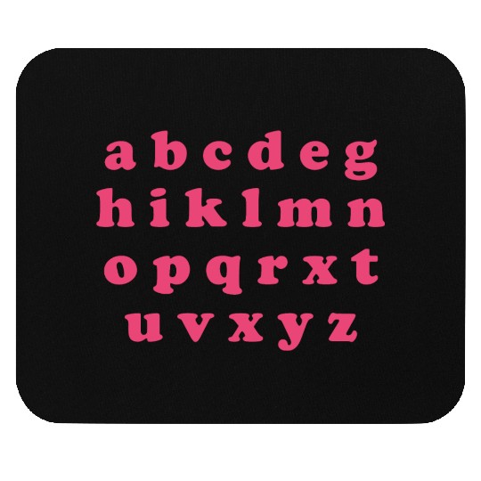 Alphabet Valentine Sublimation Mouse Pads