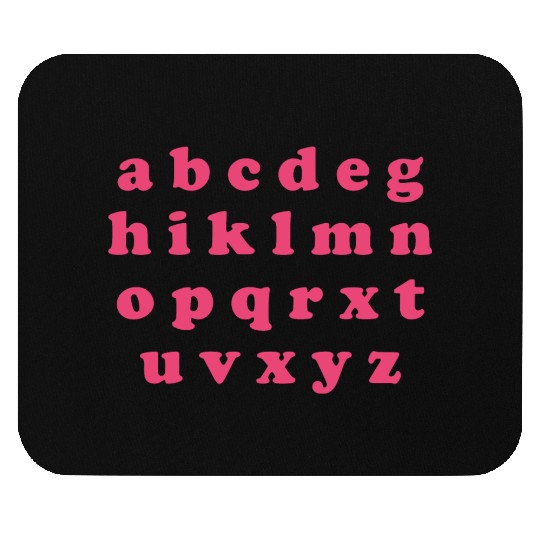Alphabet Valentine Sublimation Mouse Pads
