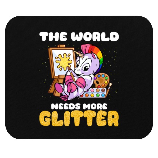 Colorful Unicorn, Funny Animal And Fantasy Fans Mouse Pads