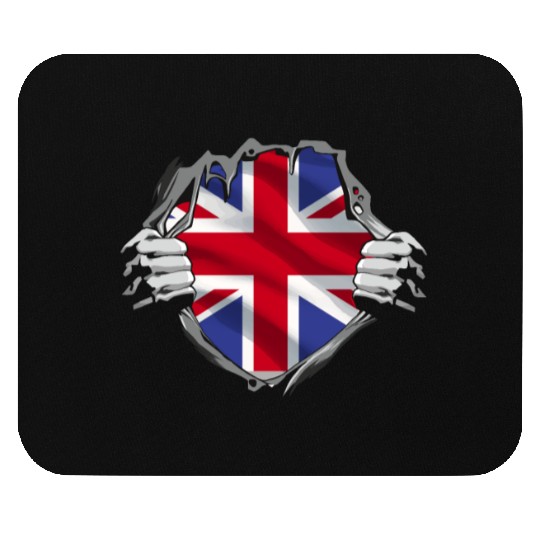 Union Jack Ripped Style UK Pride Mouse Pads