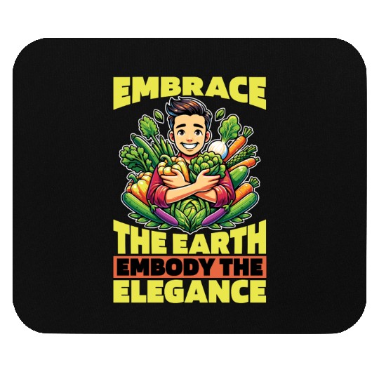 Vegetarian Embrace The Earth Veganism Vegetarians Mouse Pads