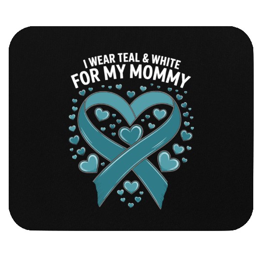 i where teal and white for my mom Mouse Pads