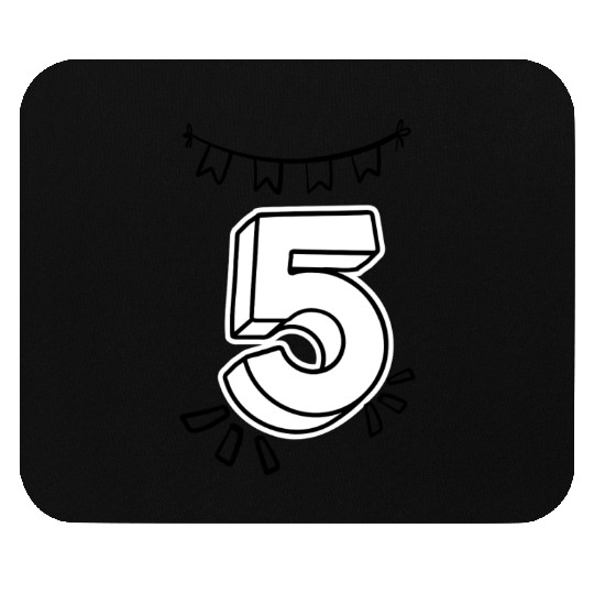 Coloring Mouse Pads: Number 5 – Creative Birthday Keeps