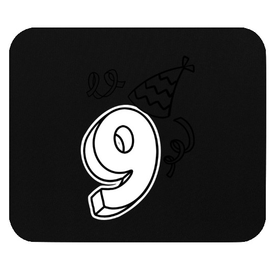 Coloring Mouse Pads: Number 9 – Creative Birthday Keeps