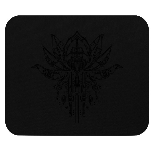 Mystica Black Mouse Pads
