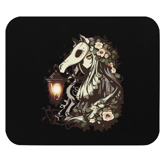 Kimo-Kawaii (Creepy-Cute) Mari Lwyd #1 Mouse Pads