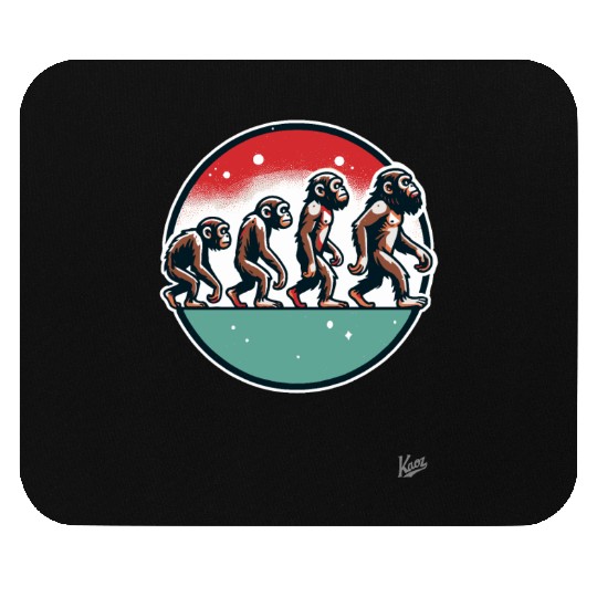 Monkey Evolution Mouse Pads