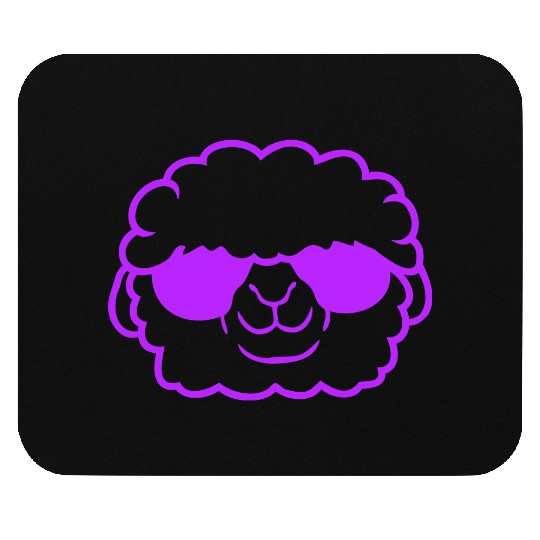 Sheep Sunglasses Cool Party Lamb Cute Head Face Mouse Pads