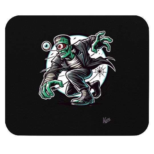 The Green One-Eyed Cyclops Monster Mouse Pads