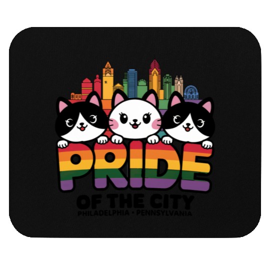 Pride of Philadelphia City Pennsylvania USA Rainbo Mouse Pads