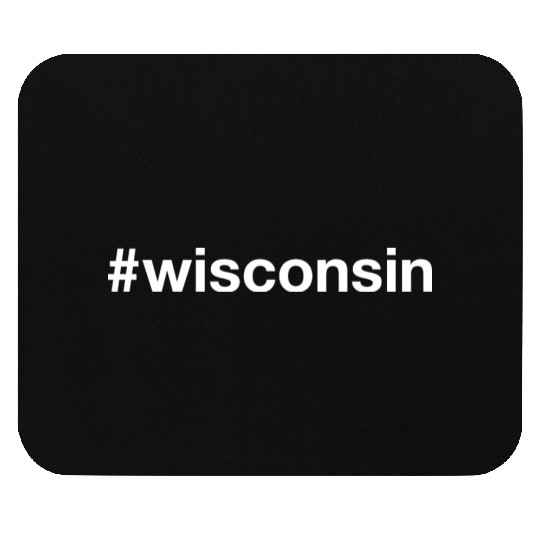 WISCONSIN Hashtag Mouse Pads