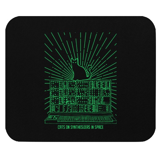 Cats on Synthesizers in Space – Hilarious Cosmic Mouse Pads