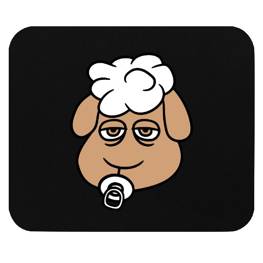 Sheep Baby Toddler Face Pacifier Child Head Lamb Mouse Pads