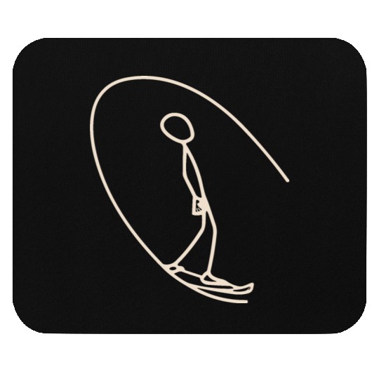 Surfer surfing the wave Mouse Pads