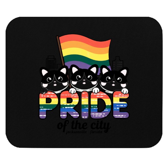 Pride of Jacksonville City Florida USA Rainbow Fla Mouse Pads