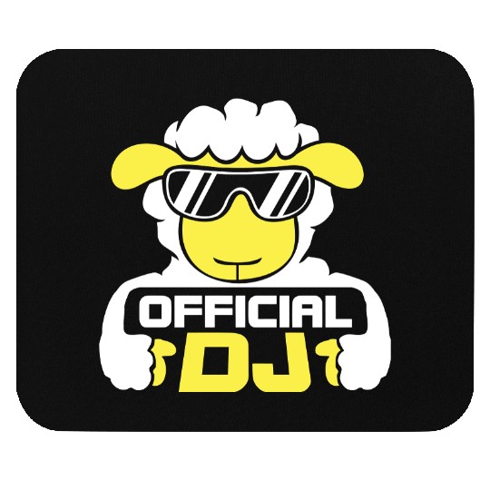 Sheep Official Dj Sunglasses Party Lamb Music Cool Mouse Pads