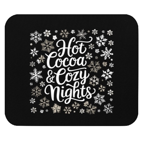 Hot Cocoa & Cozy Nights - Winter Wonderland Mouse Pads