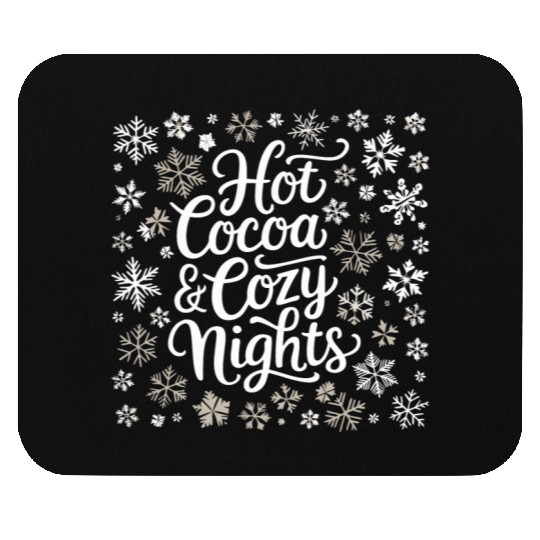 Hot Cocoa & Cozy Nights - Winter Wonderland Mouse Pads