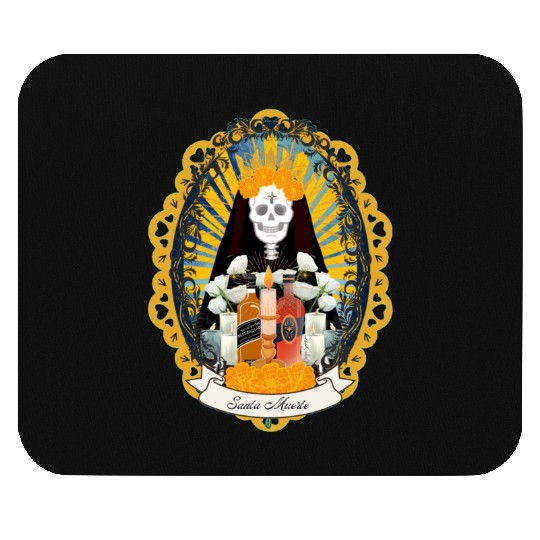 Regal Santa Muerte Mouse Pads