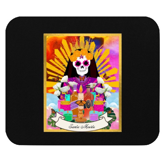 Butterfly Santa Muerte Mouse Pads