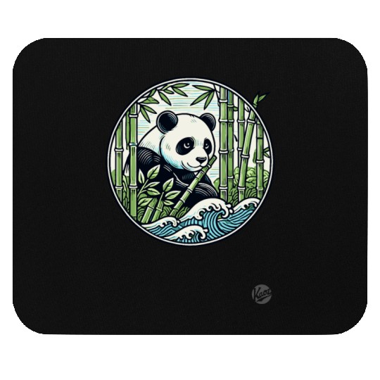Panda in Bamboo Forest Mouse Pads