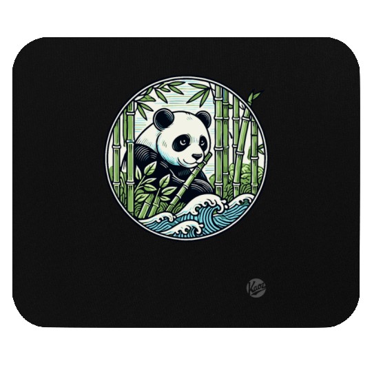 Panda in Bamboo Forest Mouse Pads