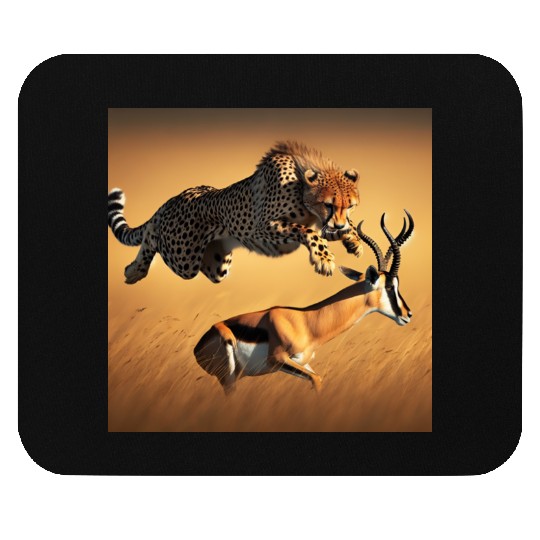 Cheetah on the Hunt Mouse Pads