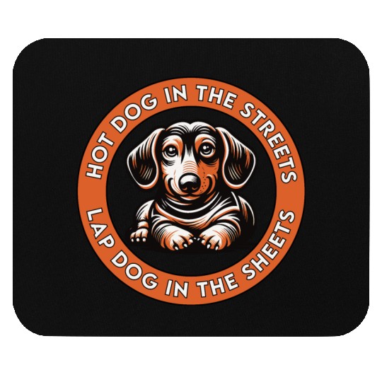 Hot Dog in the Streets Mouse Pads