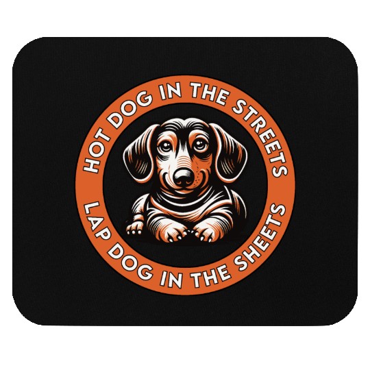 Hot Dog in the Streets Mouse Pads