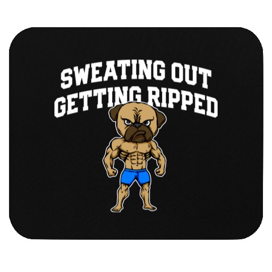 Sweating Out Getting Ripped Workout Player Gym Mouse Pads