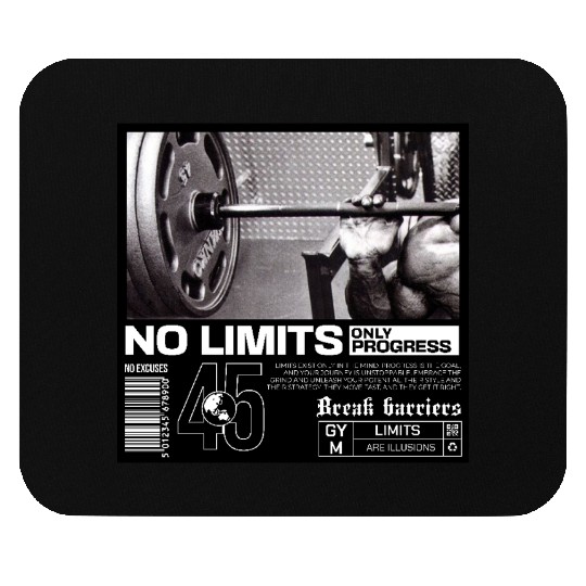 No Limits, Only Progress. Mouse Pads