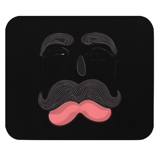 The moustache Mouse Pads
