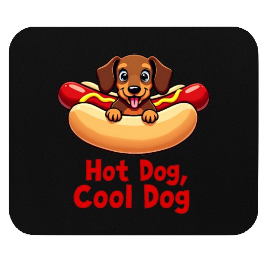 Funny Hot Dog Dachshund Mouse Pads