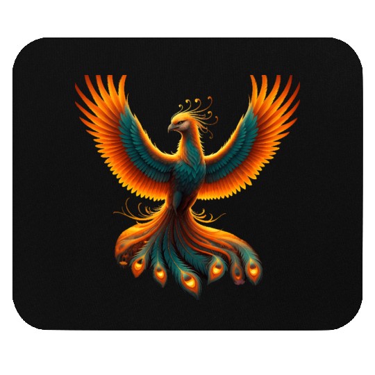 Phoenix Power A Colorful Celebration of Life Mouse Pads