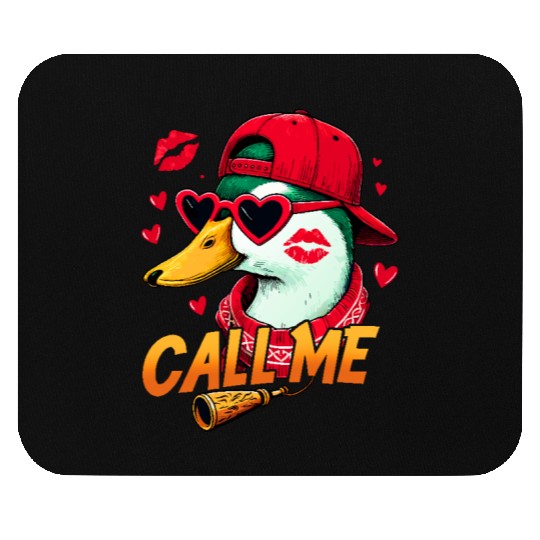 Call Me Duck Valentines Duck Hunting Lover Mouse Pads