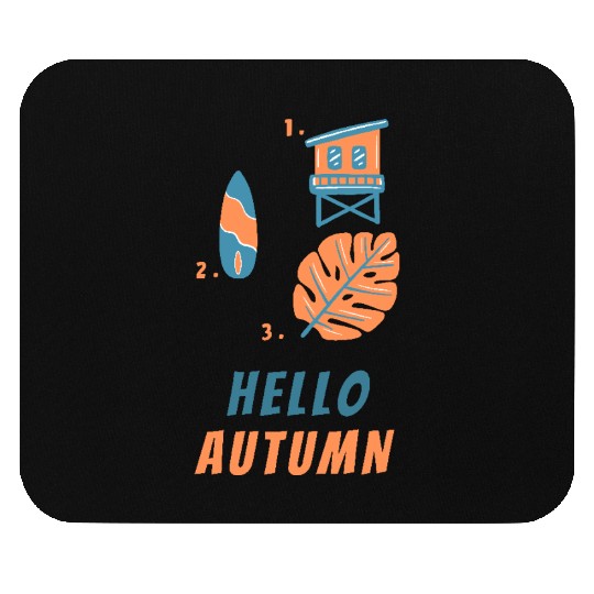 Hello Autumn Travel Mouse Pads