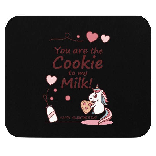 Sweet Unicorn - "You Are The Cookie To My Milk" Mouse Pads