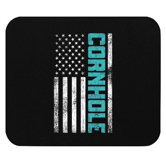 Cornhole Usa Flag Mouse Pads