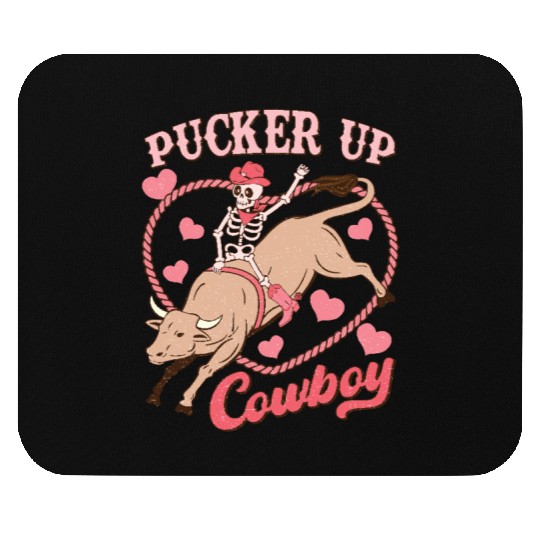 Pucker Up Cowboy Mouse Pads