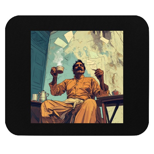 Busy with work and paperwork. Mouse Pads