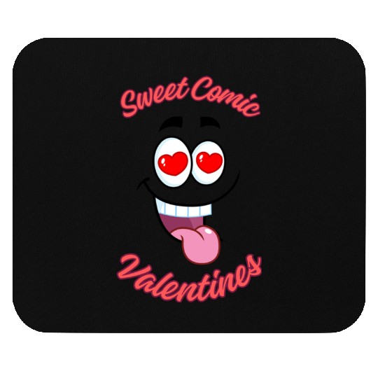 Sweet Comic Valentines Mouse Pads