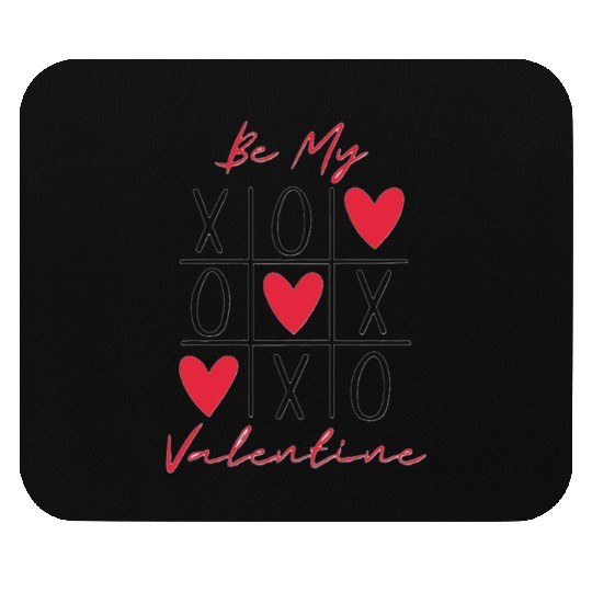 Be My Valentine Tic Tac Toe Mouse Pads