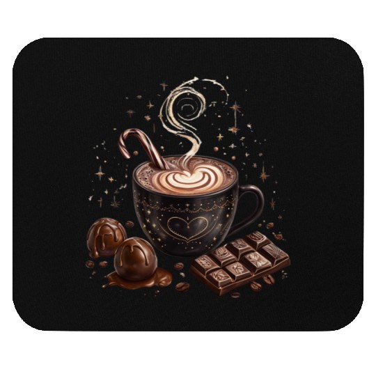 Cozy Hot Chocolate with Sweet Treats Mouse Pads