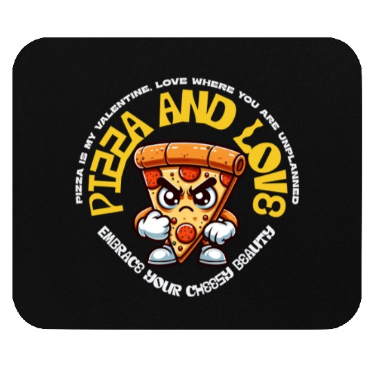 Pizza is my valentines Embrace Your Cheesy Beauty Mouse Pads
