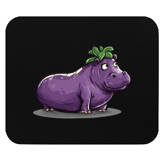 Hip Eggplant Mouse Pads