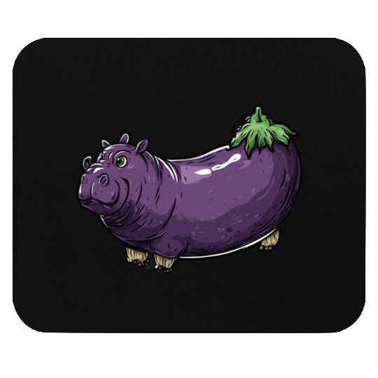 Hip Eggplant Mouse Pads