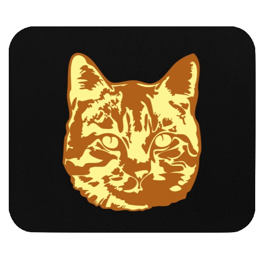 Cat Lover Realistic Pet Face Cute Cool Kitten Head Mouse Pads