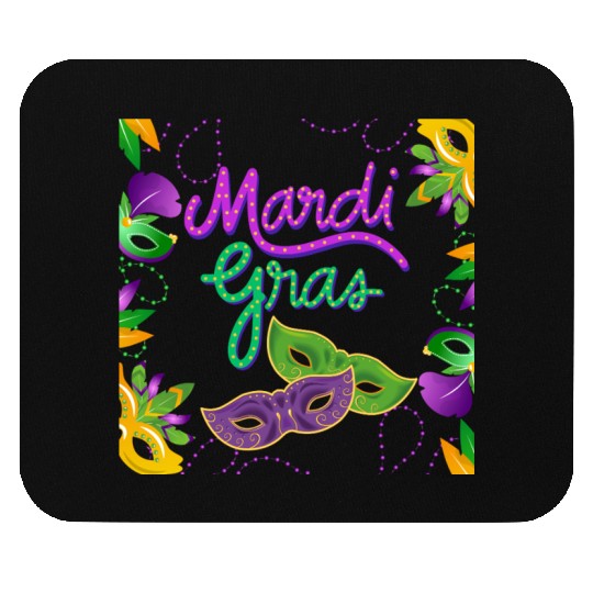 Mardi Gras Festival Celebration carnaval with mask Mouse Pads