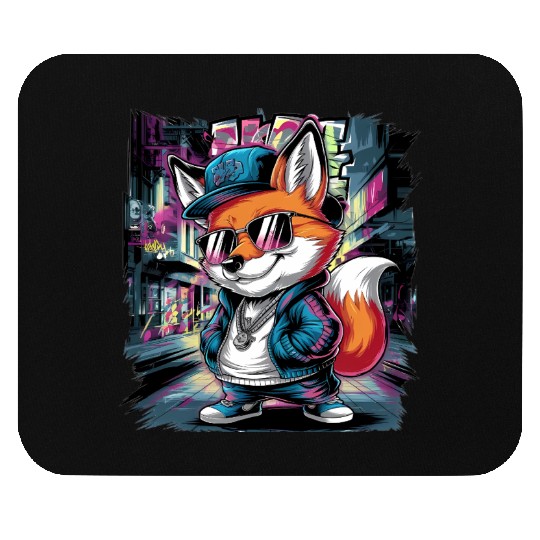 Gangsta Fox Swagger Mouse Pads